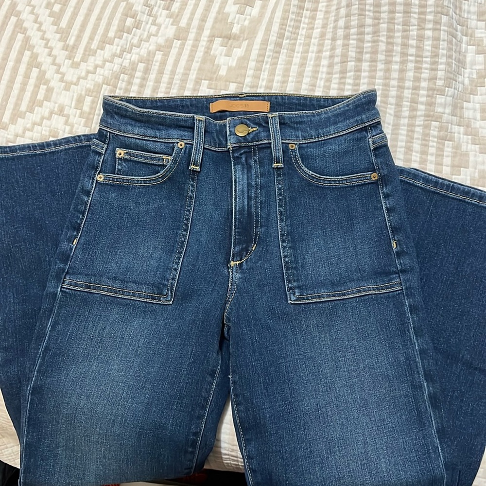 Joe's Jeans Dark Blue Wide Leg Flare Jeans